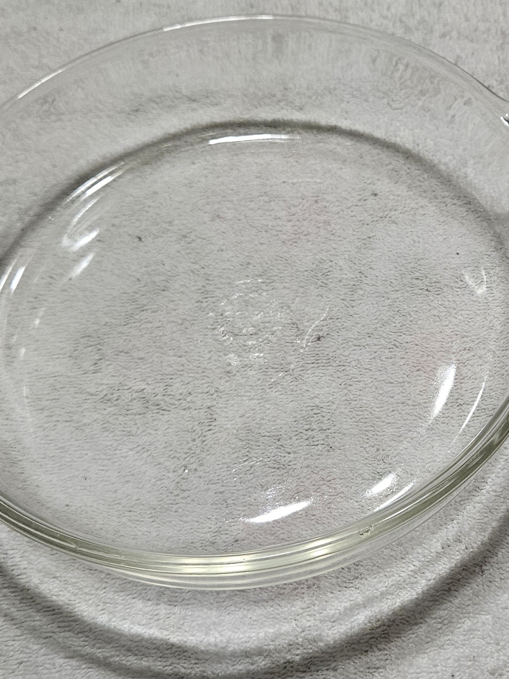 Vintage FireKing Clear Pie Plate
